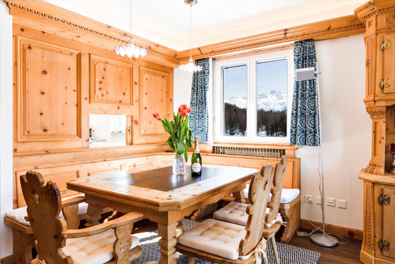Spacious Apartment With Fantastic Alpine Panorama St. Moritz Kültér fotó